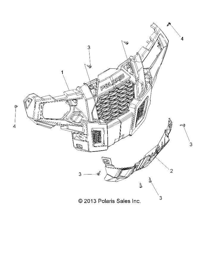 BODY, BUMPER, FRONT - A15DAA32EA/EJ (49ATVBUMPER14325)